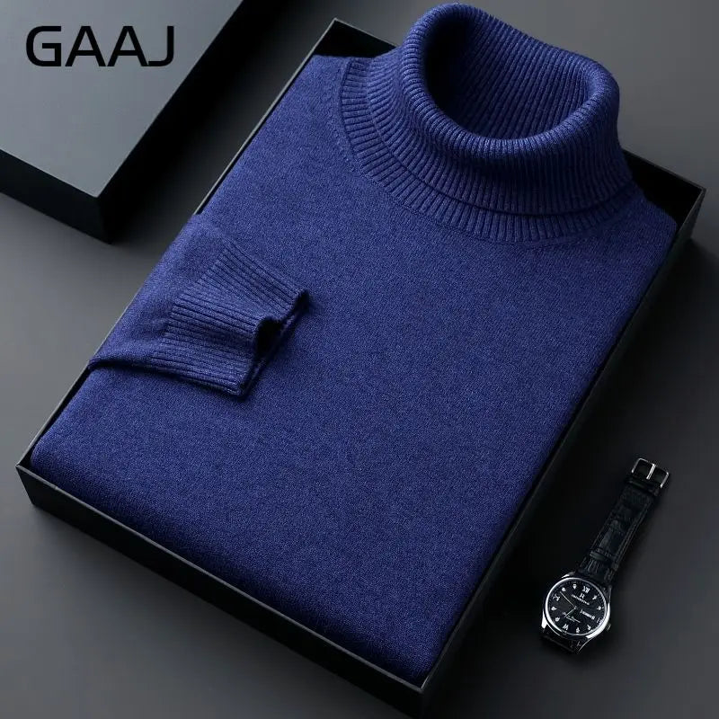 Rollkragenpullover für Herren, Feinstrick