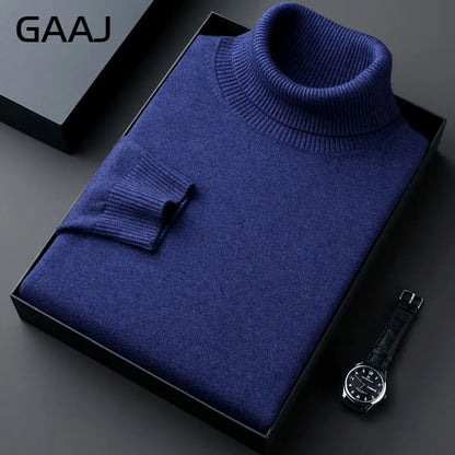 Rollkragenpullover für Herren, Feinstrick