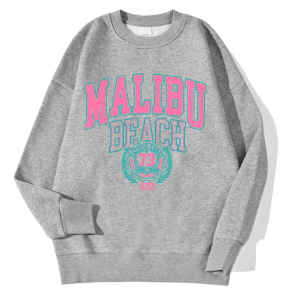 Unisex Sweatshirt Rundhalsausschnitt mit Motivdruck Langarm Oberteil Freizeit