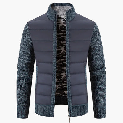Herren Steppstrickjacke mit Reißverschluss – Modischer Freizeit- und Alltagsbegleiter