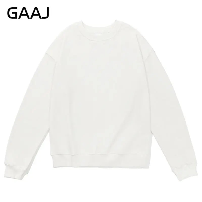 Unisex Langarm Sweatshirt Rundhals Basic Pullover