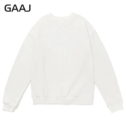 Unisex Langarm Sweatshirt Rundhals Basic Pullover