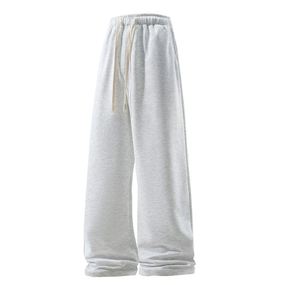 Unisex Jogginghose Weites Bein mit Kordelzug – Schwarz, Dunkelgrau, Hellgrau, Beige