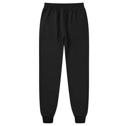 Unisex Jogginghose mit Bergmotiv, elastischer Bund, Kordelzug, Bündchen