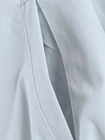 Damen Jacke mit Stehkragen & Tunnelzug Hellblau