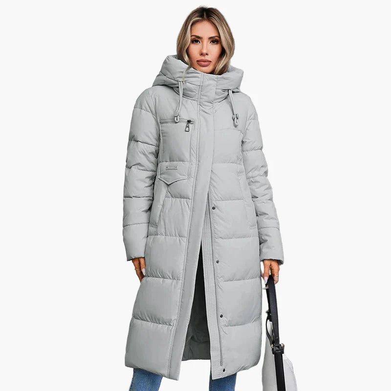 Damen Steppmantel mit Kapuze – Warmer Wintermantel für Alltag und Outdoor