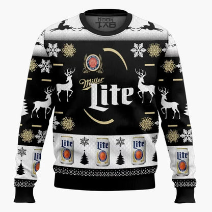 Herren Weihnachtspullover Lustig – It's the Most Wonderful Time for a Beer – Party & Geschenk Ugly Christmas Sweater