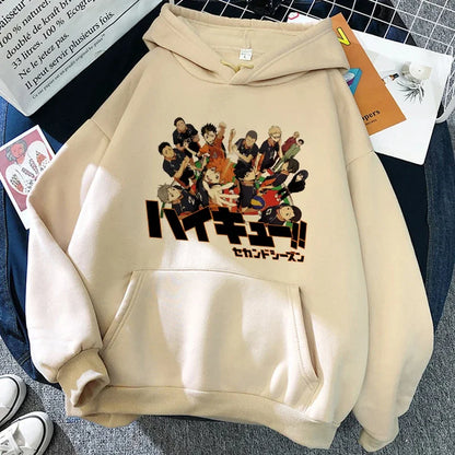 Unisex Kapuzenpullover mit Anime-Druck