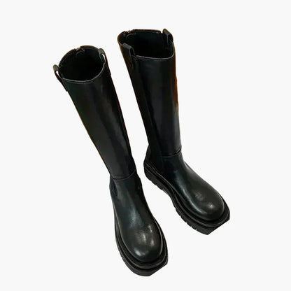 Damen Stiefel mit Plateau-Sohle – Modische Stiefel für Alltag und Freizeit