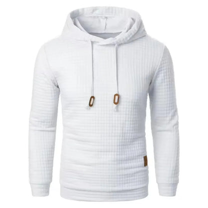 Herren Hoodie mit Strukturmuster und Kapuze