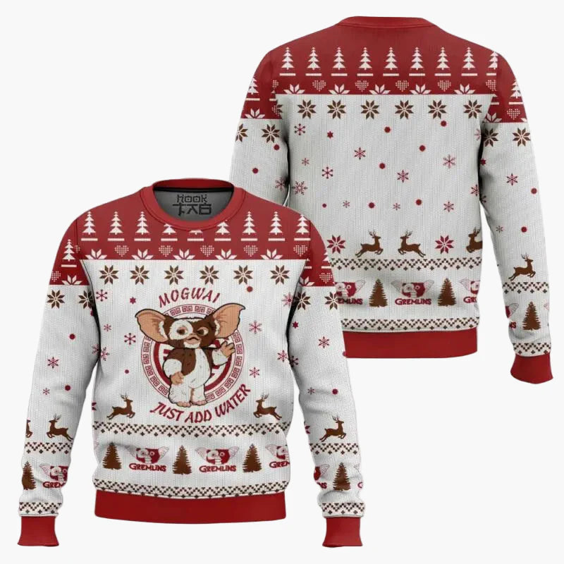 Herren Weihnachtspullover Gremlins Ugly Christmas Sweater – Lustiger Fanartikel für Weihnachten