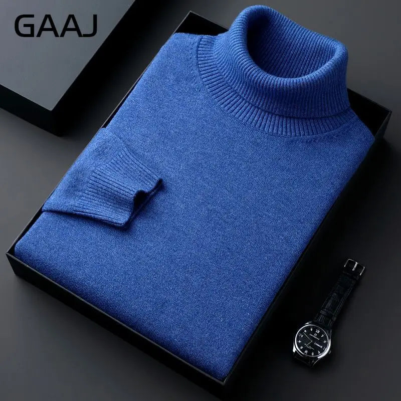 Rollkragenpullover für Herren, Feinstrick