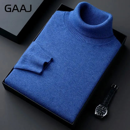 Rollkragenpullover für Herren, Feinstrick