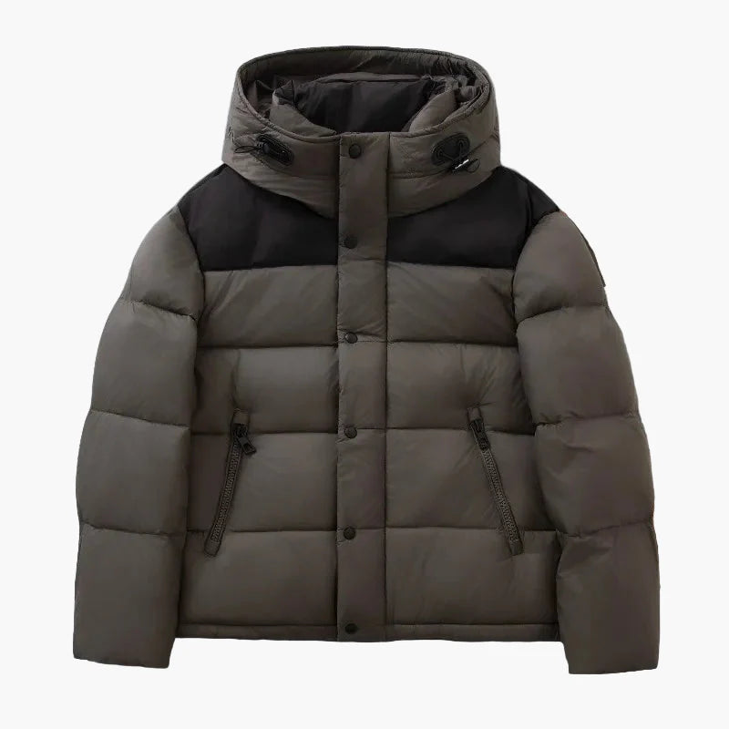 Herren Winter Daunenjacke – Warme Steppjacke mit Kapuze für Alltag und Outdoor