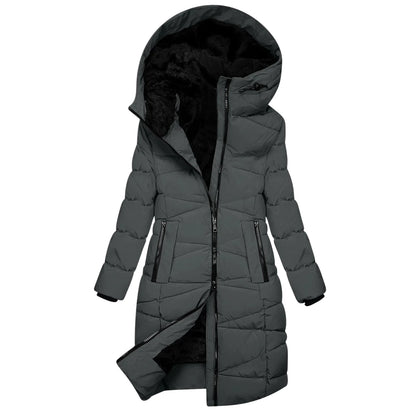 Damen Wintermantel mit Extragroßer Kapuze – Stylischer Kälteschutz für den Alltag