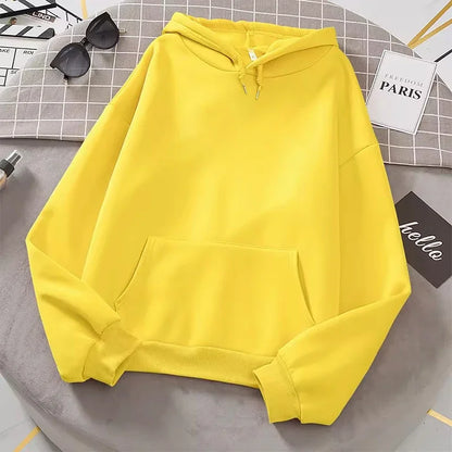 Unisex Basic Hoodie mit Kapuze und Kängurutasche – bequemer Kapuzenpullover