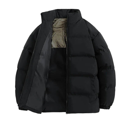 Herren Steppjacke Winter Warm Outdoor Streetwear – Trendige Pufferjacke für Alltag und Freizeit