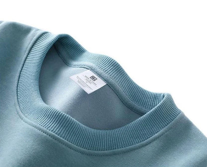 Unisex Langarm Sweatshirt Basic Rundhals in verschiedenen Farben