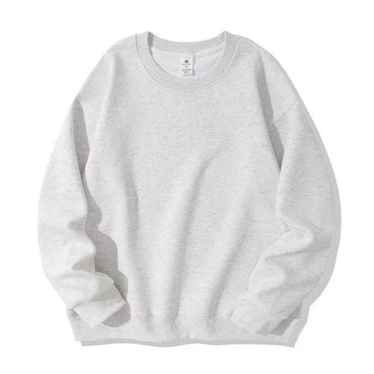Unisex Basic Rundhals Sweatshirt Uni Farbe Langarm