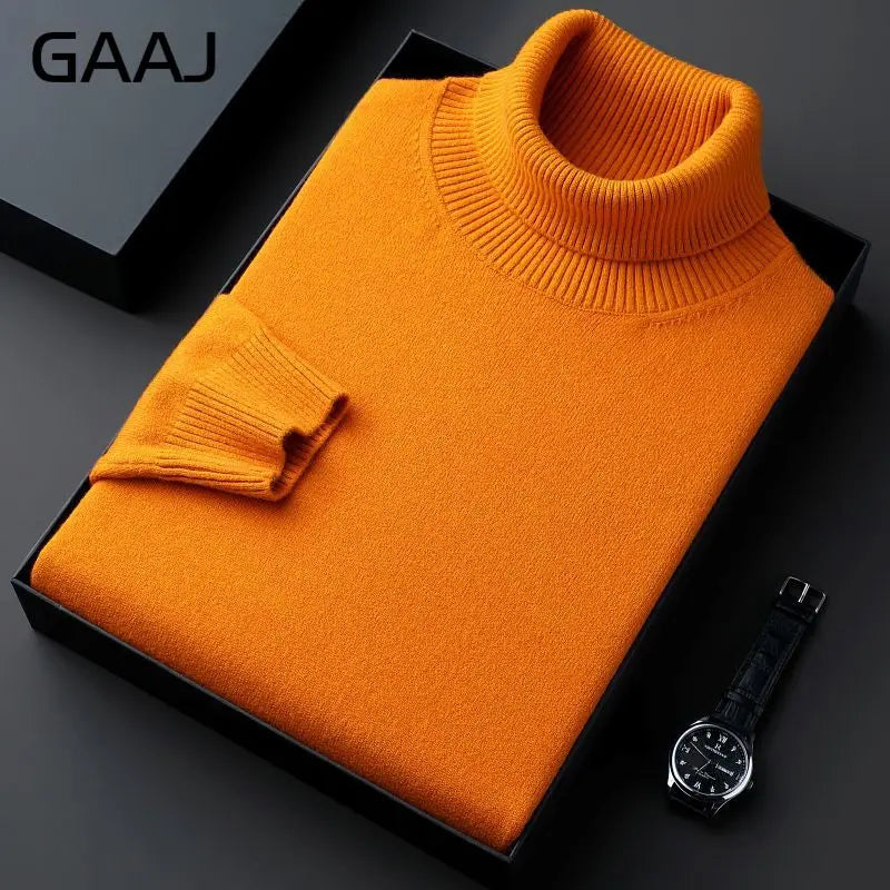 Rollkragenpullover für Herren, Feinstrick