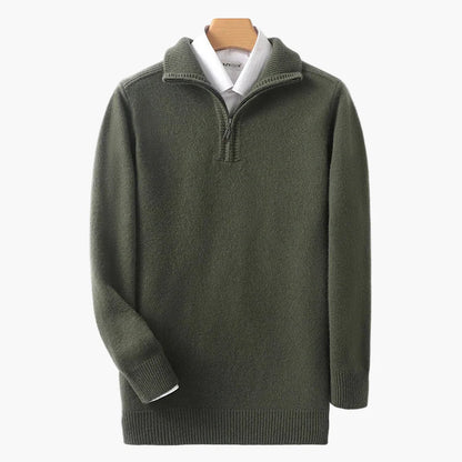 Herren Halbzip Strickpullover – Klassischer Komfort für Alltag und Freizeit