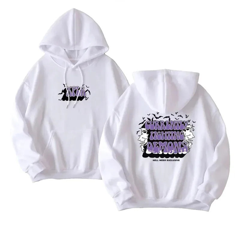 Unisex Kapuzenpullover mit Grafikdruck und Kängurutasche