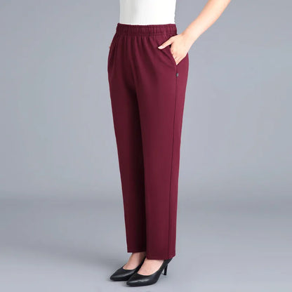 Damen Freizeithose mit Gummibund & Reißverschlusstaschen