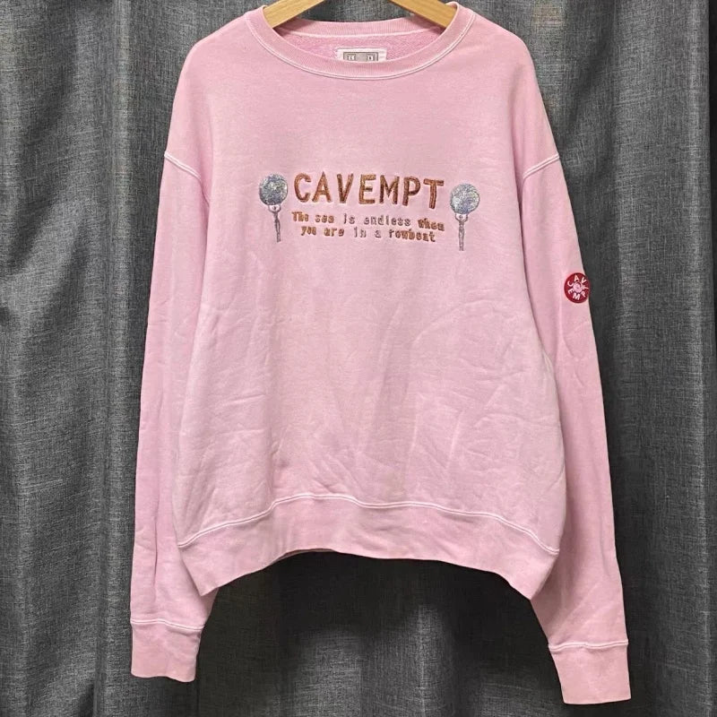 Unisex Langarm Sweatshirt Rundhalsausschnitt mit grafischem Aufdruck