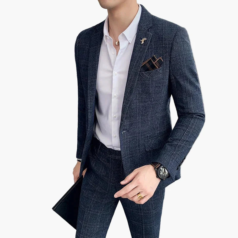 Herren Business Anzug Set – Moderner Slim Fit Anzug für Büro und besondere Anlässe