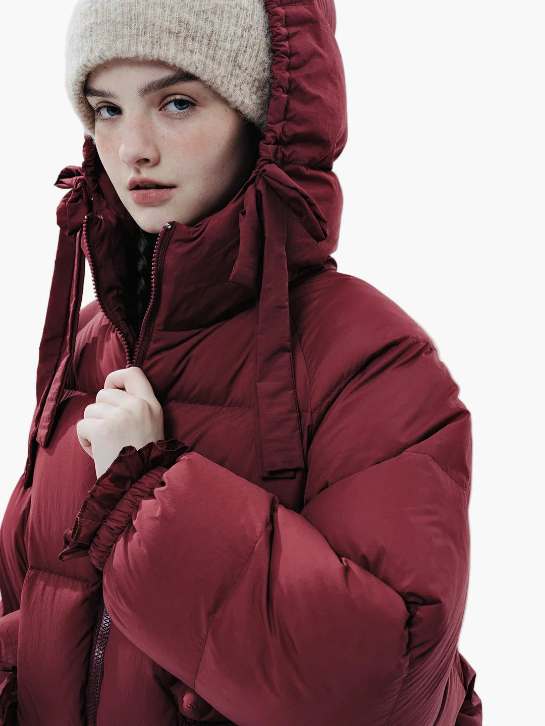 Damen Oversize Steppjacke im Vintage-Stil für Herbst und Winter – Modisch und Vielseitig