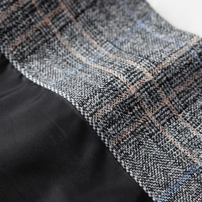 Herren Business Casual Sakko Modern Kariert – Eleganter Blazer für Büro & Freizeit