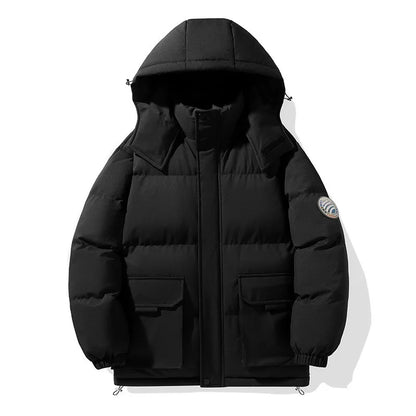 Unisex Winter Steppjacke mit Kapuze und Taschen, gepolstert, in verschiedenen Farben