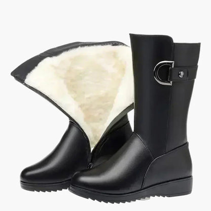 Damen Winter-Stiefeletten mit Absatz – Modische Schnürboots für kalte Tage