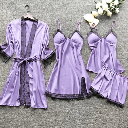 Elisa - Edles Nachtwäsche Set aus Satin