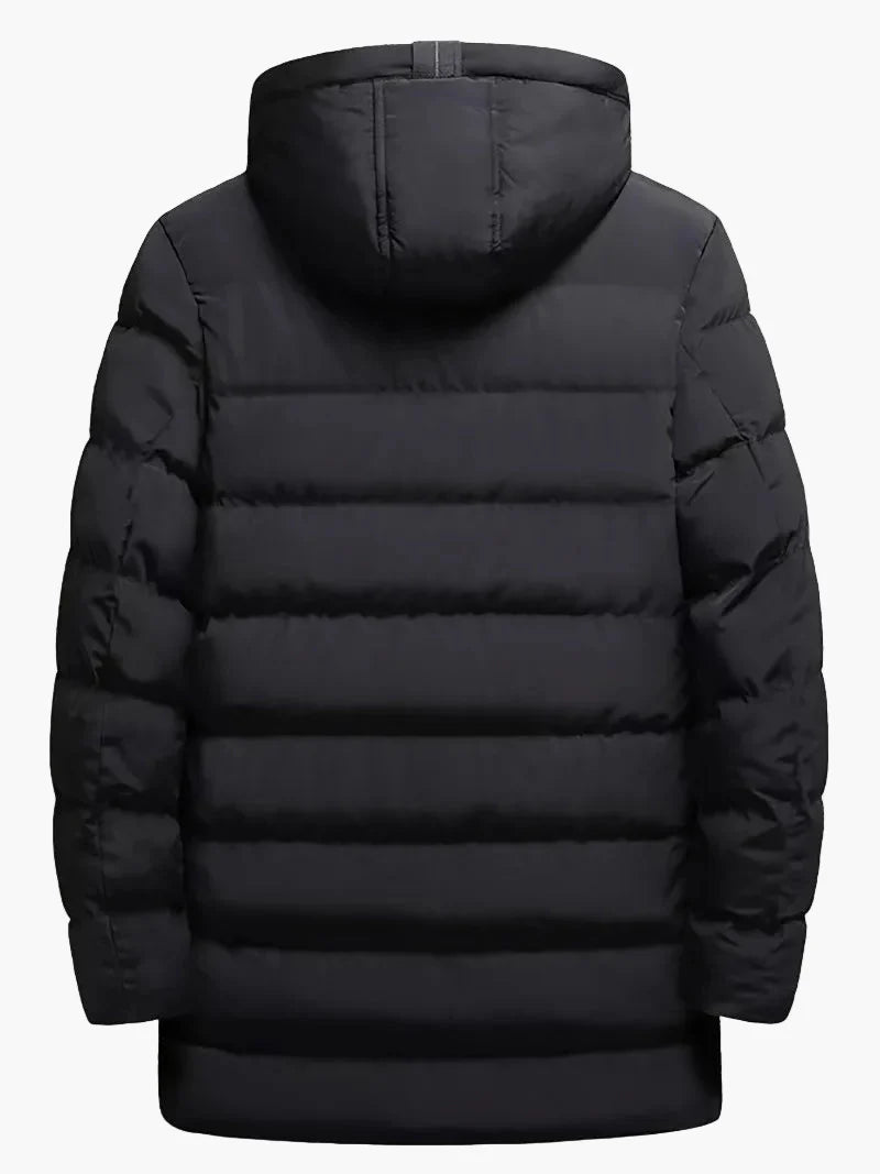 Herren Winter Steppmantel Parka Lang – Lässiger Outdoor-Mantel für Alltag & Skifahren