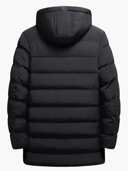 Herren Winter Steppmantel Parka Lang – Lässiger Outdoor-Mantel für Alltag & Skifahren