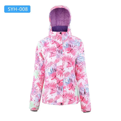 Damen Ski-Snowboardjacke mit Kapuze Wind- & Wasserabweisend
