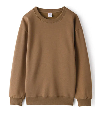 Unisex Langarm Sweatshirt Basic Rundhals in verschiedenen Farben