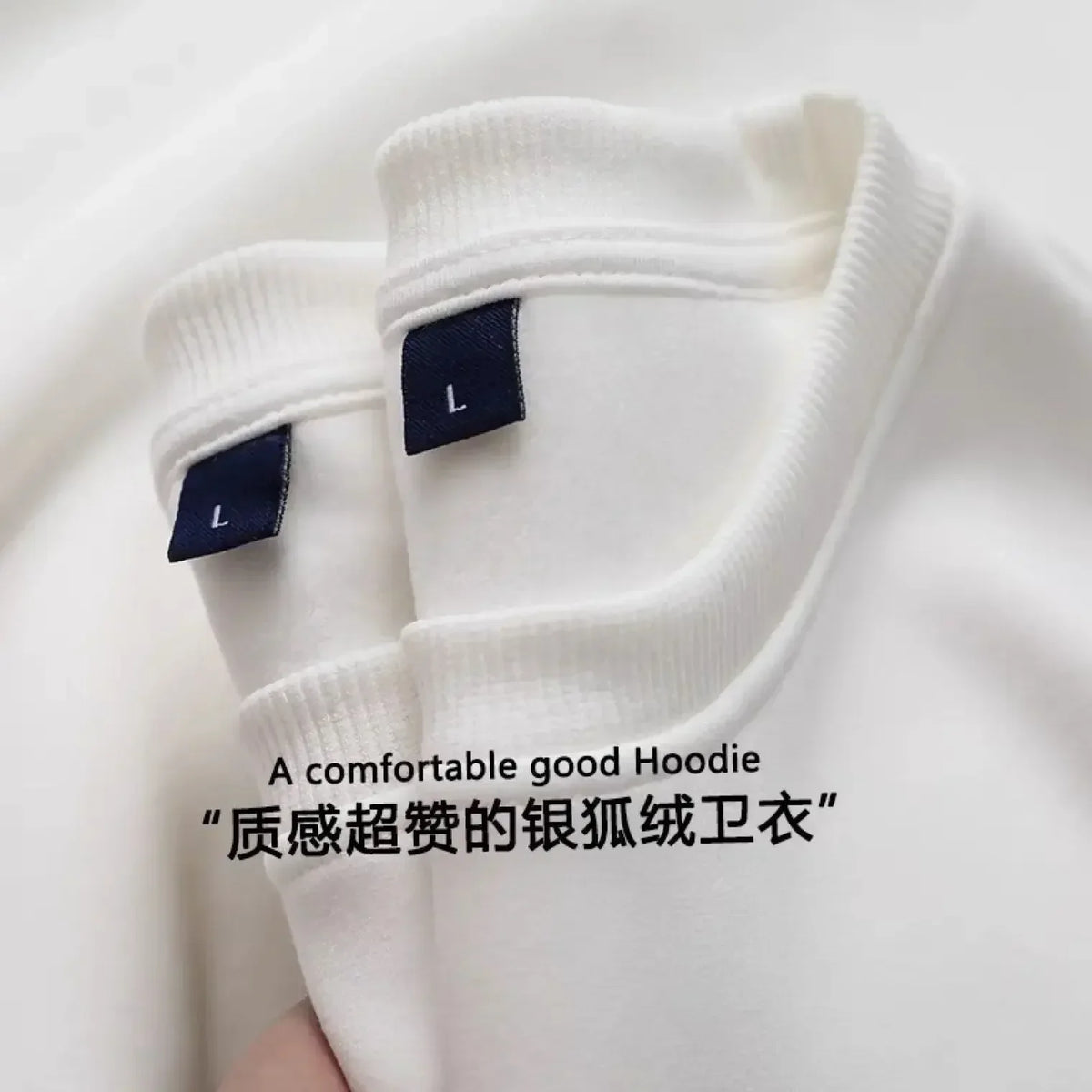 Unisex Langarm Sweatshirt Rundhals mit weichem Innenfutter