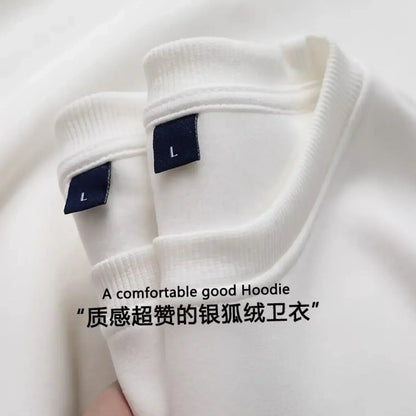 Unisex Langarm Sweatshirt Rundhals mit weichem Innenfutter