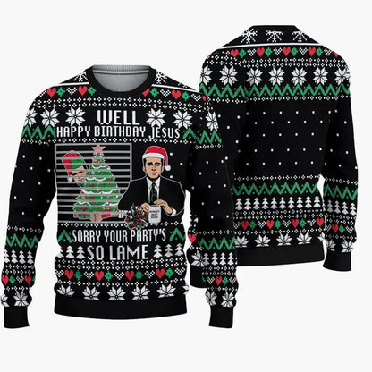 Herren Ugly Christmas Sweater – Lustiger Weihnachtspullover mit Spruch und Motiv, ideal für Weihnachtsfeiern