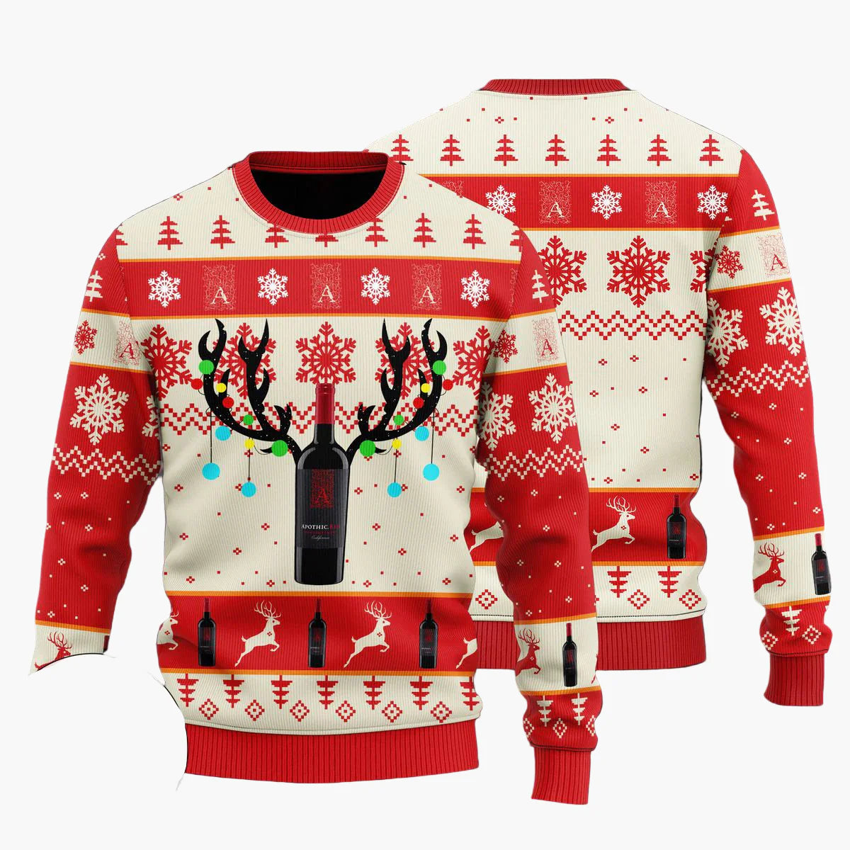 Herren Jägermeister Ugly Christmas Sweater – Festlicher Pullover für Weihnachten & Winterpartys