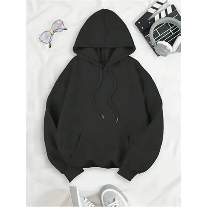 Hoodie Damen mit Leoparden-Stern Aufdruck auf dem Rücken – Oversized Kapuzenpullover