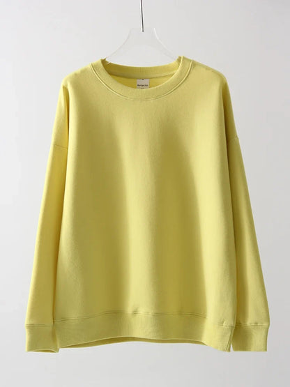 Unisex Langarm Sweatshirt Rundhalsausschnitt Freizeit Pullover Weicher Stoff