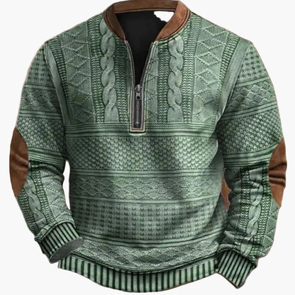 Herren Strickpullover mit Halbreißverschluss – Modischer Winterpullover für Freizeit und Alltag