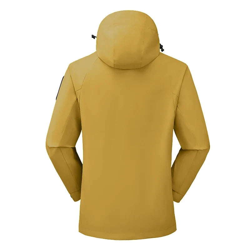 Unisex Outdoorjacke mit Kapuze – Wasserdicht & Winddicht, Mehrere Farben