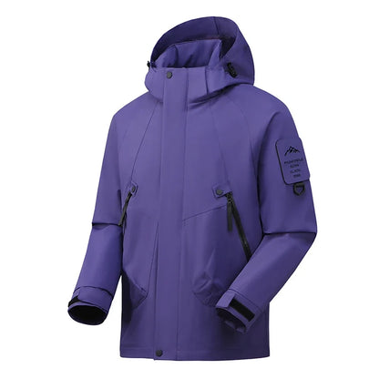 Unisex Outdoorjacke mit Kapuze – Wasserdicht & Winddicht, Mehrere Farben