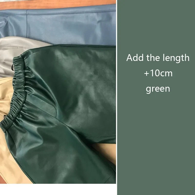 Damen Hose elastischer Bund Knöchellang Schwarz