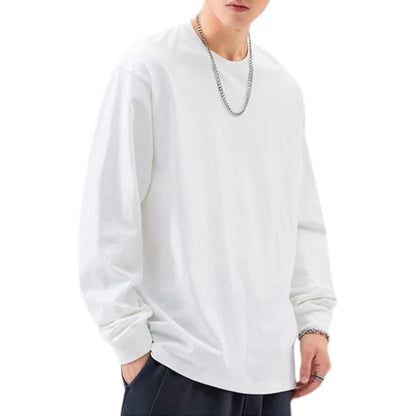 Unisex Langarm Sweatshirt Pullover mit Rundhalsausschnitt warm gefüttert