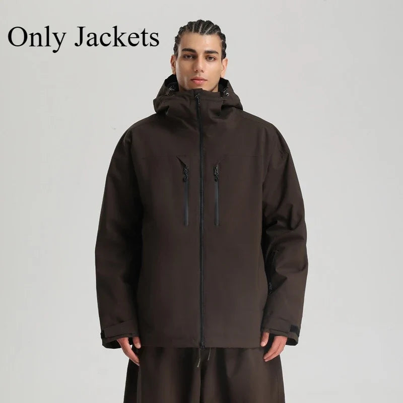 Unisex Winterjacke mit Kapuze für Snowboard Ski Outdoor